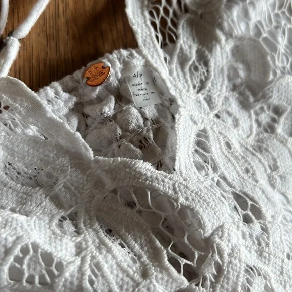 Free People Adella Cami Top Small NWT White NWT - Picture 5 of 12